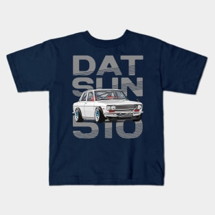 Drive The Classic Car - Datsun 510 (White) - Datsun Kids T-Shirt